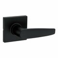 Safelock Winston Lever Square Rose Passage Lock with RCAL Latch and RCS Strike Matte Black Finish SL1000WISQT-514